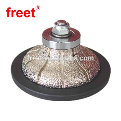 Diamond electroplated profile grinding wheel, Brazed Type Stone Edge Hand Profile Wheel for CNC Machine