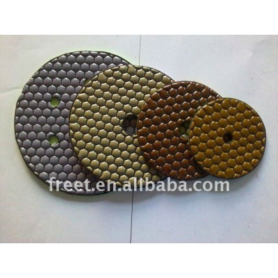 dry use Diamond polisher pads for granite marble stone