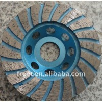 Diamond cup buffing wheel