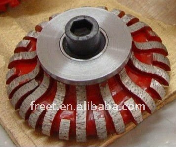 Granite marble stone edge grinding sintered diamond profiling wheels