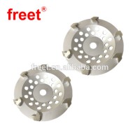 Welded Rhomboid type diamond cup wheel for granite concrete